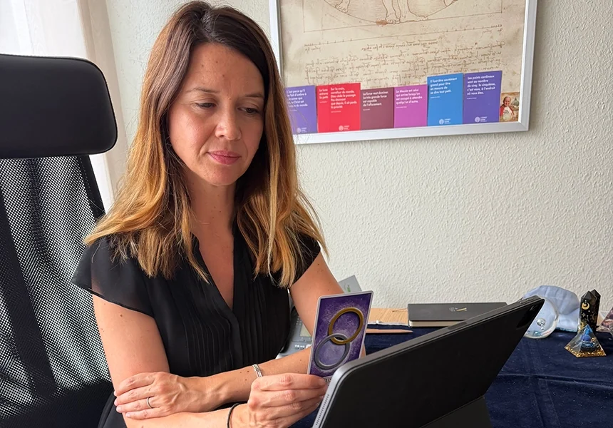 Zoé pendant une Guidance en visioconférence